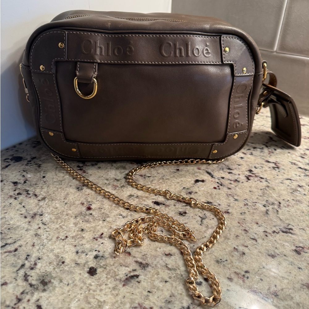 Chloé Brown Leather Crossbody Bag